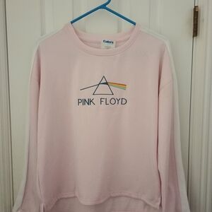 Pink Floyd White Tee with Rainbow Graphic